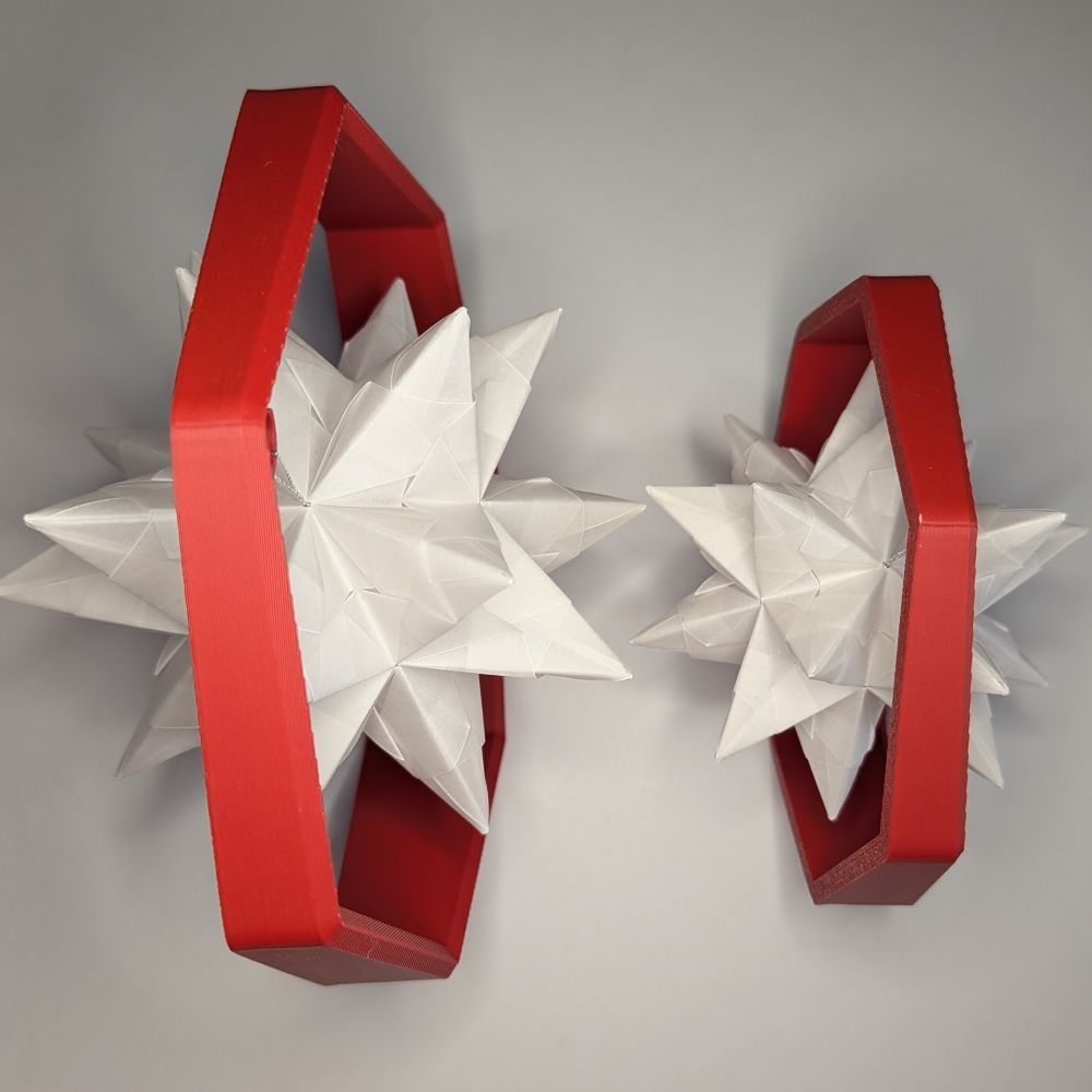 Ornamentständer "7eck schräg" 2 Größen - 3D Druck