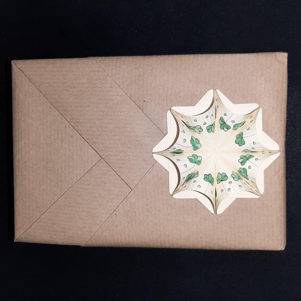 Motivpapier Blümchen grün