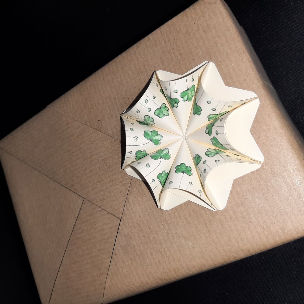 Motivpapier Blümchen grün