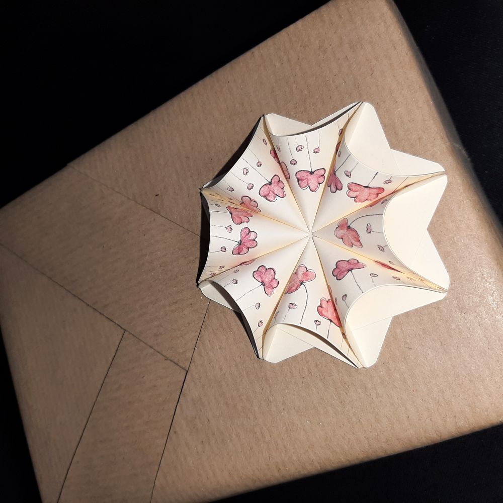 Motivpapier Blümchen rosa