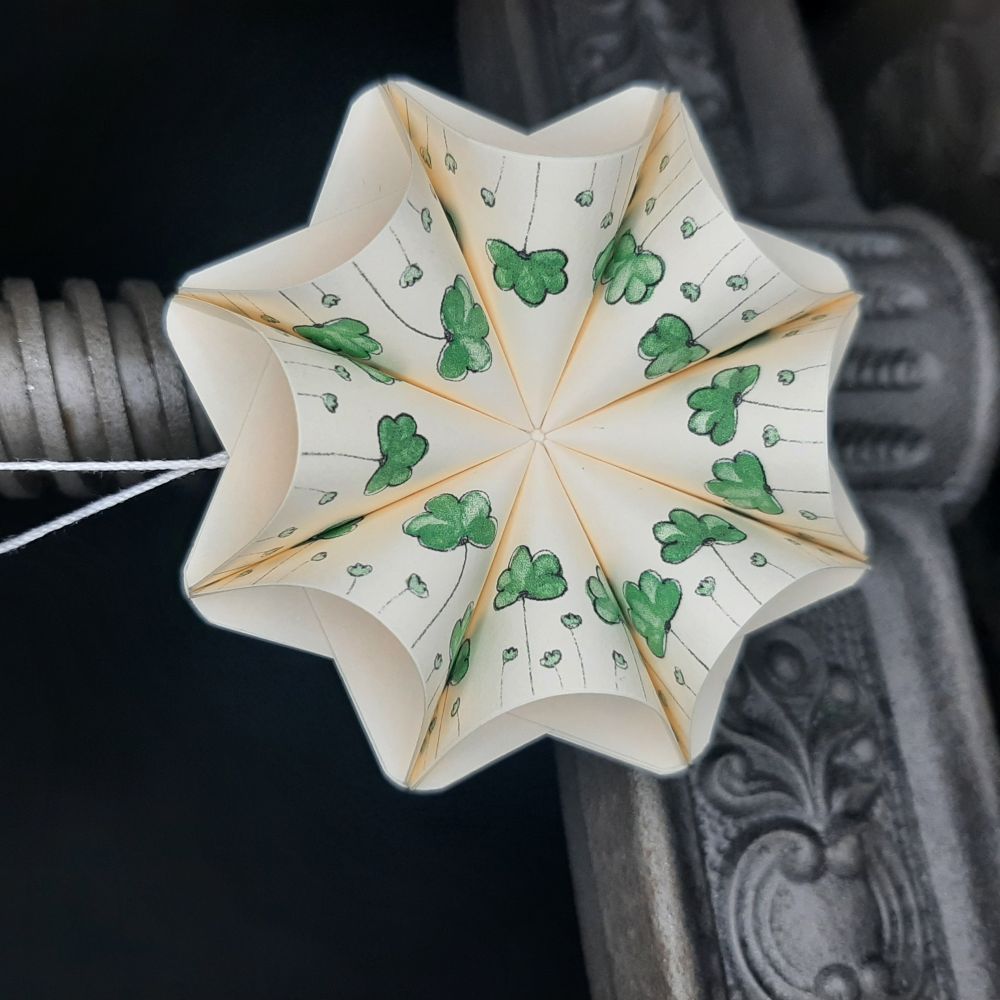 Motivpapier Blümchen grün