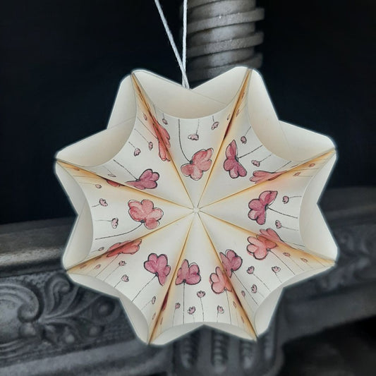 Motivpapier Blümchen rosa
