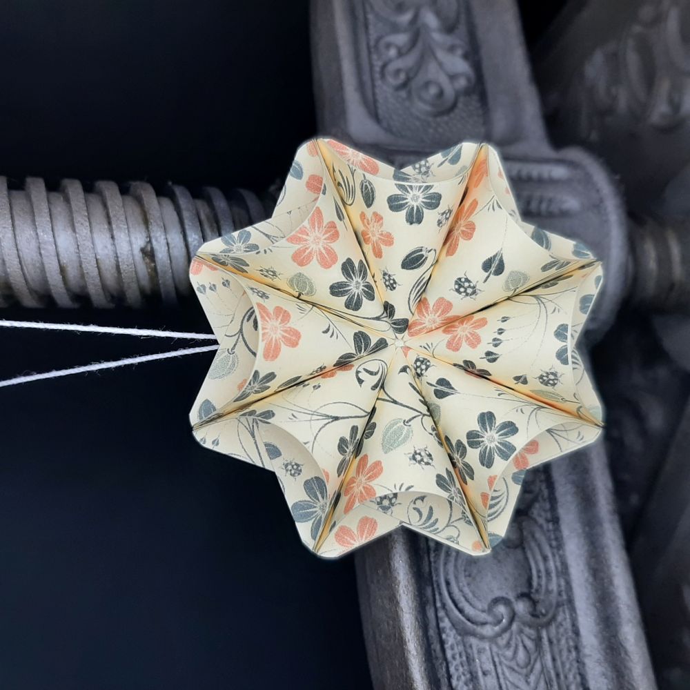 Motivpapier Blumen und Ranken