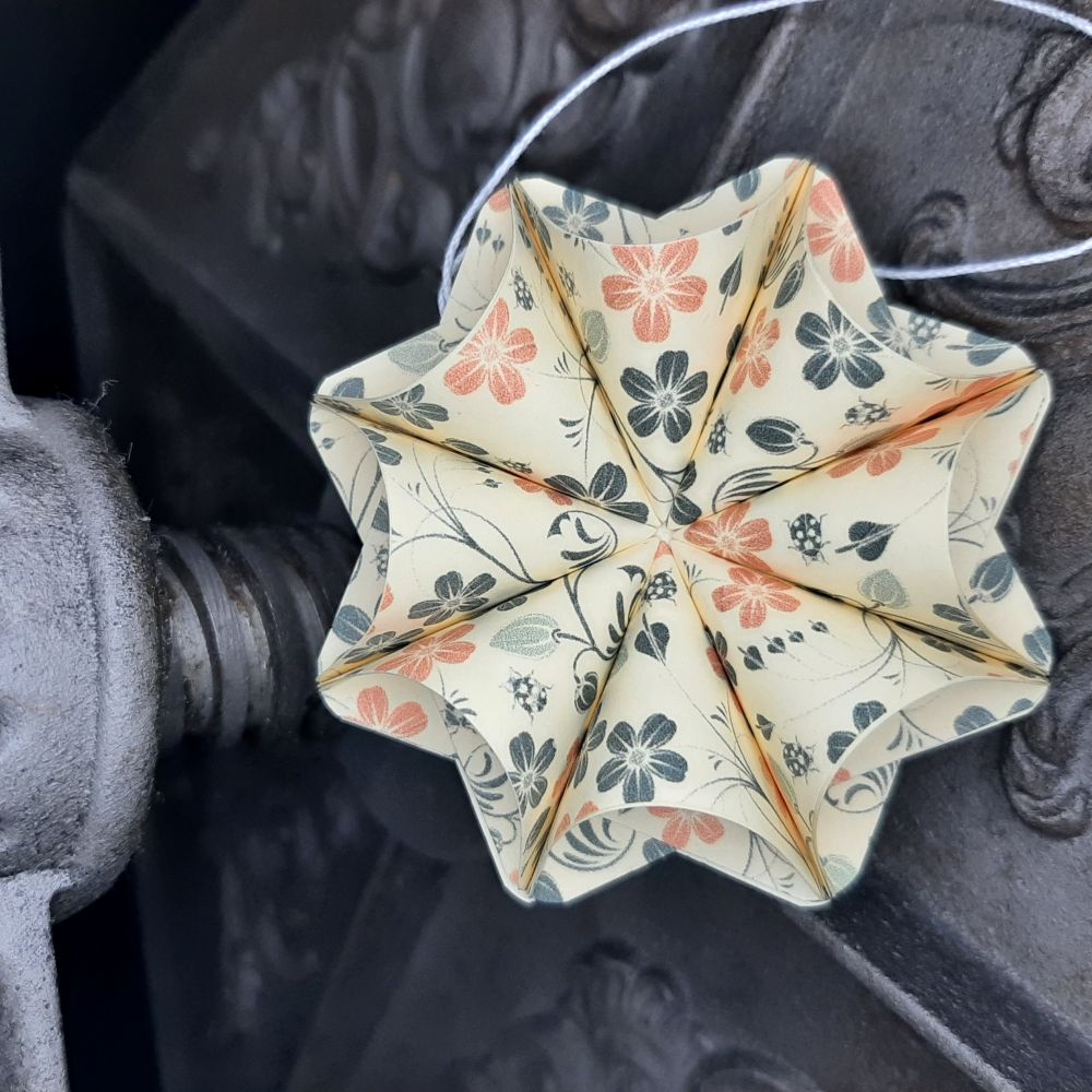 Motivpapier Blumen und Ranken