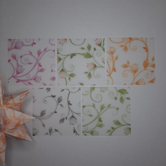 Transparentpapier Rosenranke