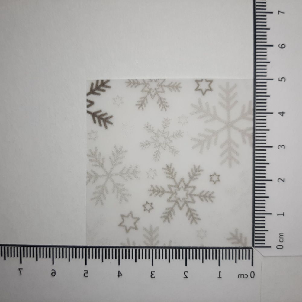 Transparentpapier Schneeflocken