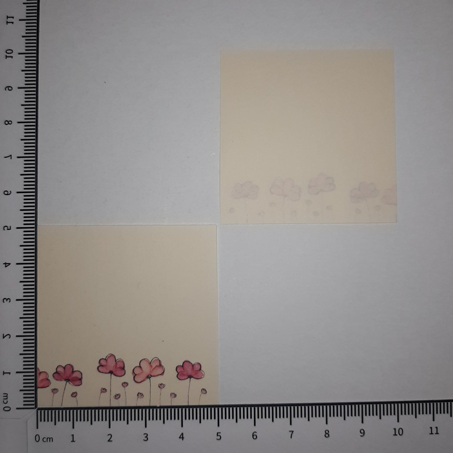 Motivpapier Blümchen rosa