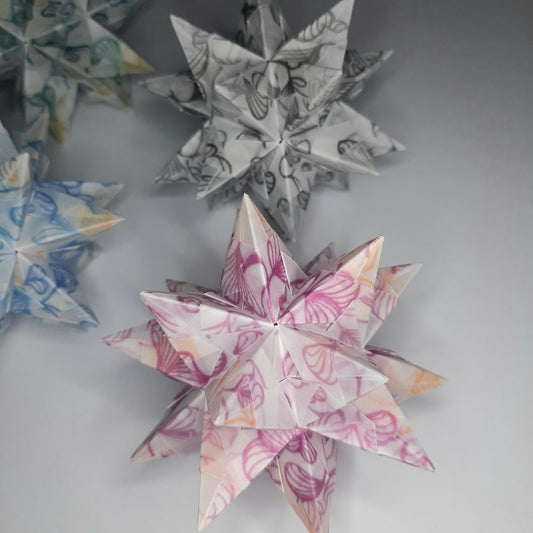 Transparentpapier Blätter zweifarbig