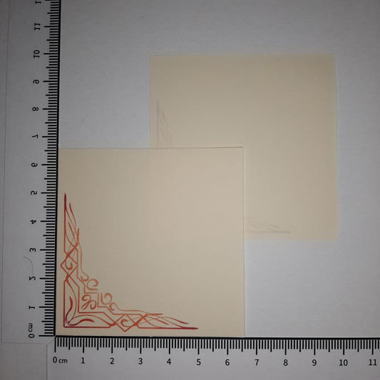 Motivpapier rote Ecke
