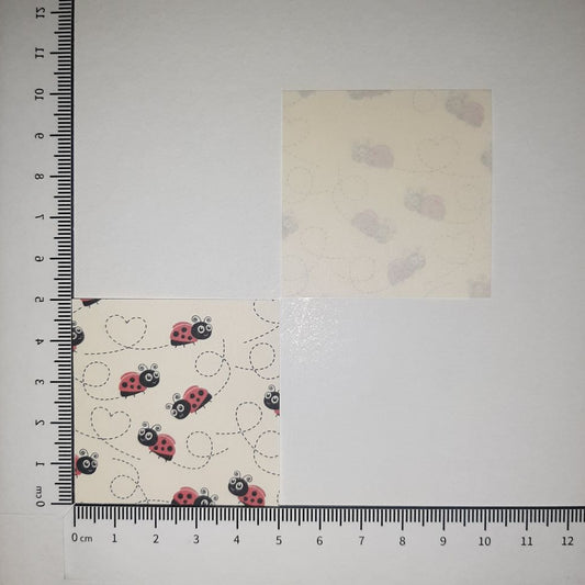 Motivpapier Marienkäfer