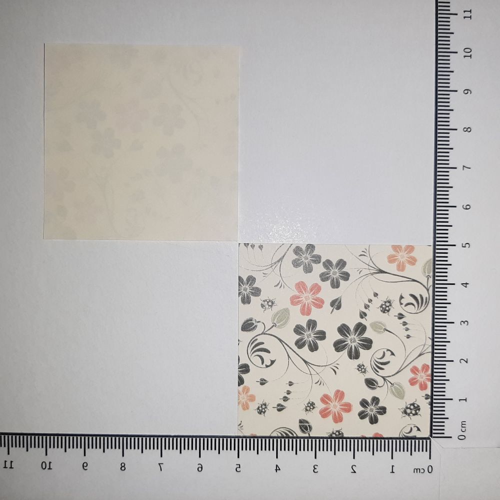 Motivpapier Blumen und Ranken