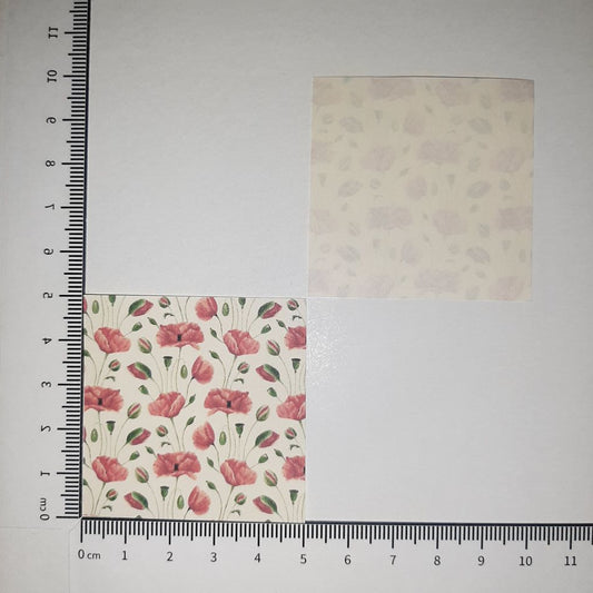 Motivpapier Mohnblume