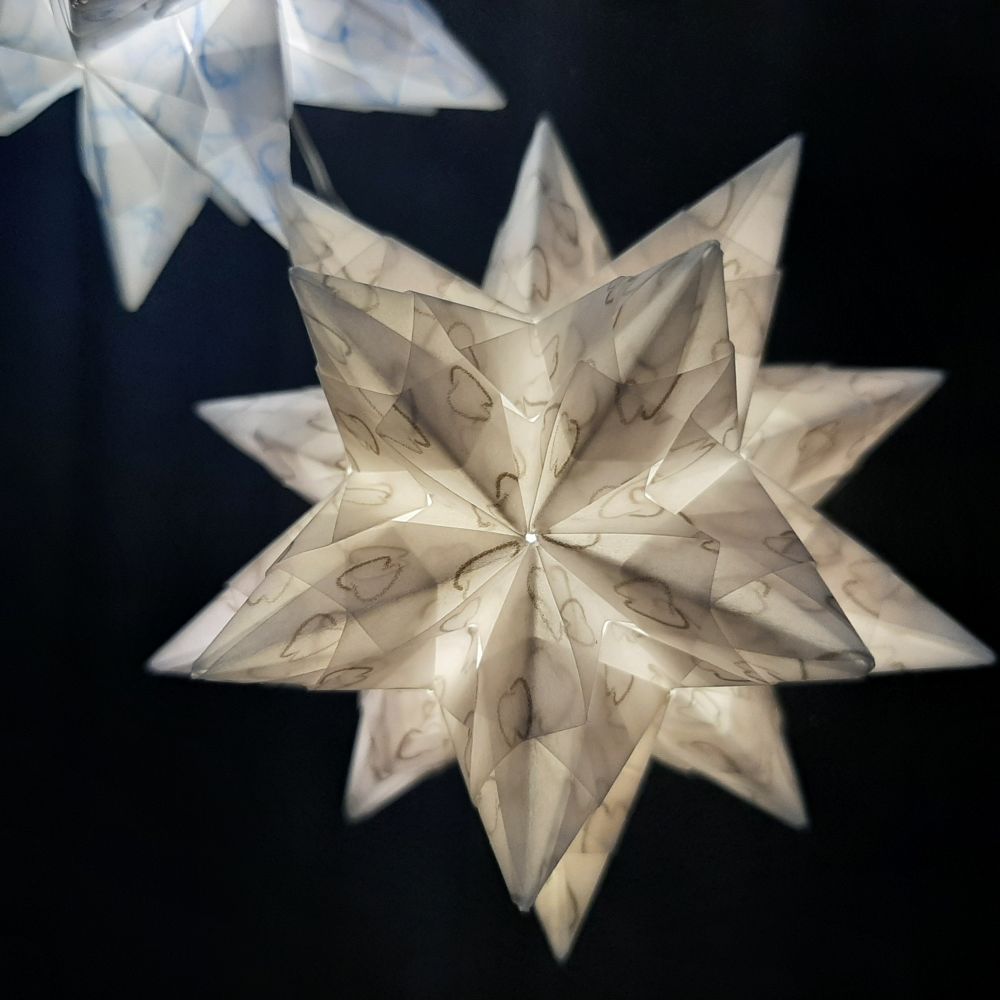 Transparentpapier Zähne
