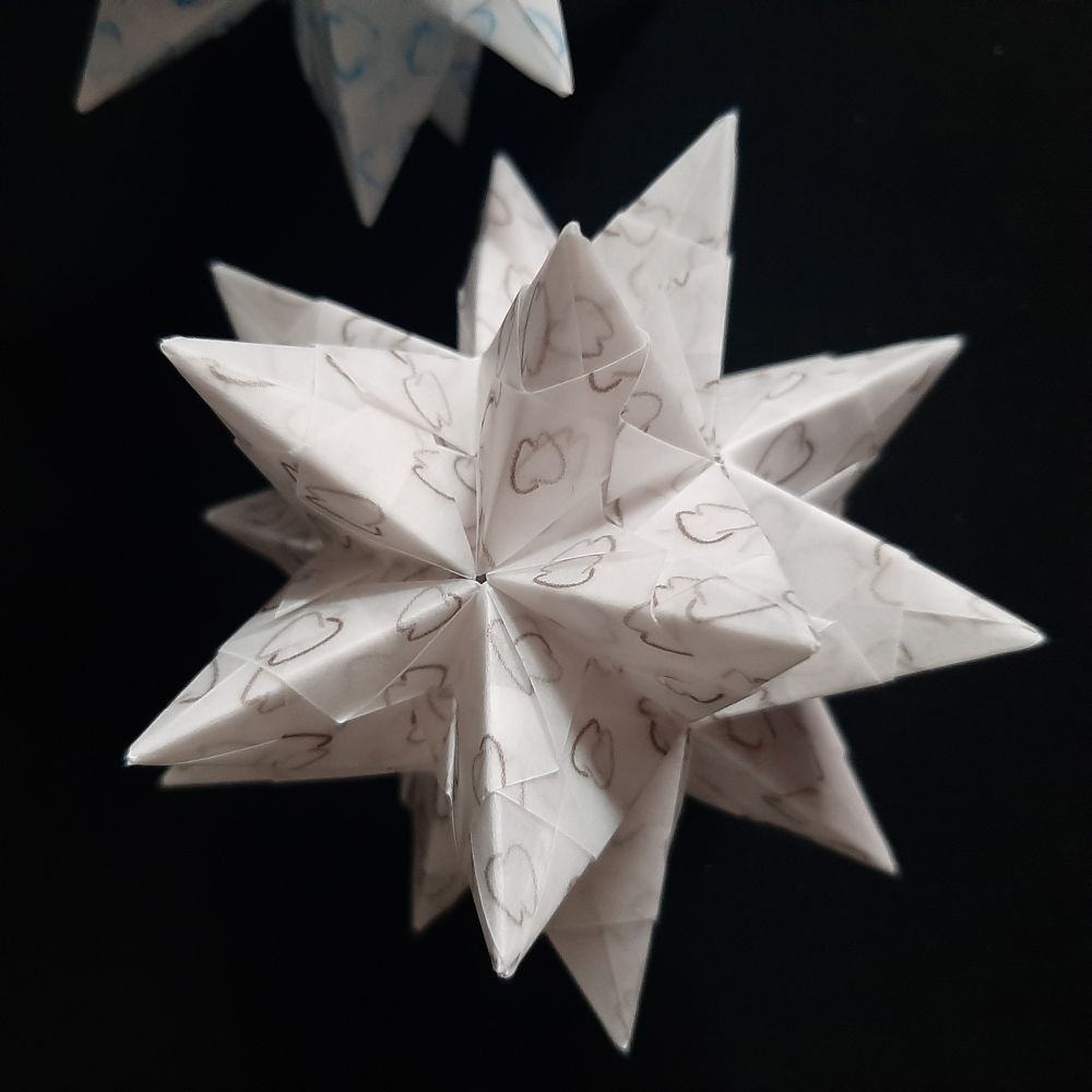 Transparentpapier Zähne