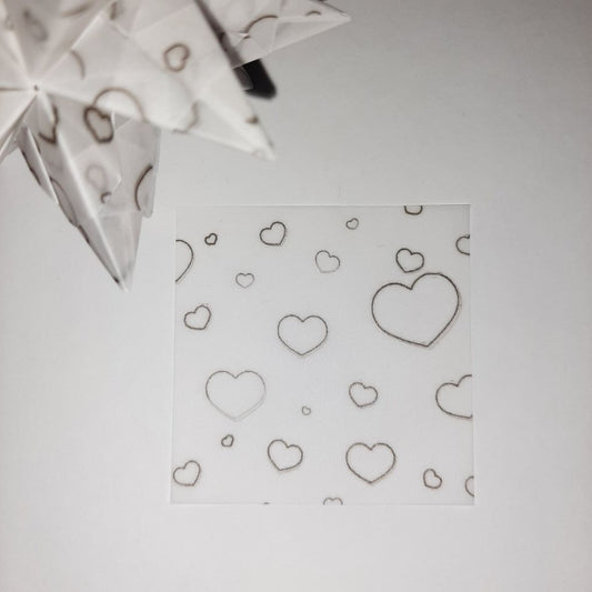 Transparentpapier Herz