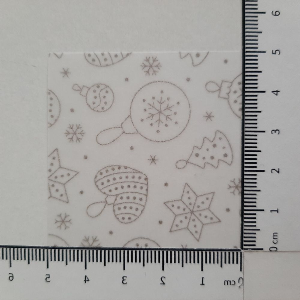 Transparentpapier Christbaumkugel (groß)