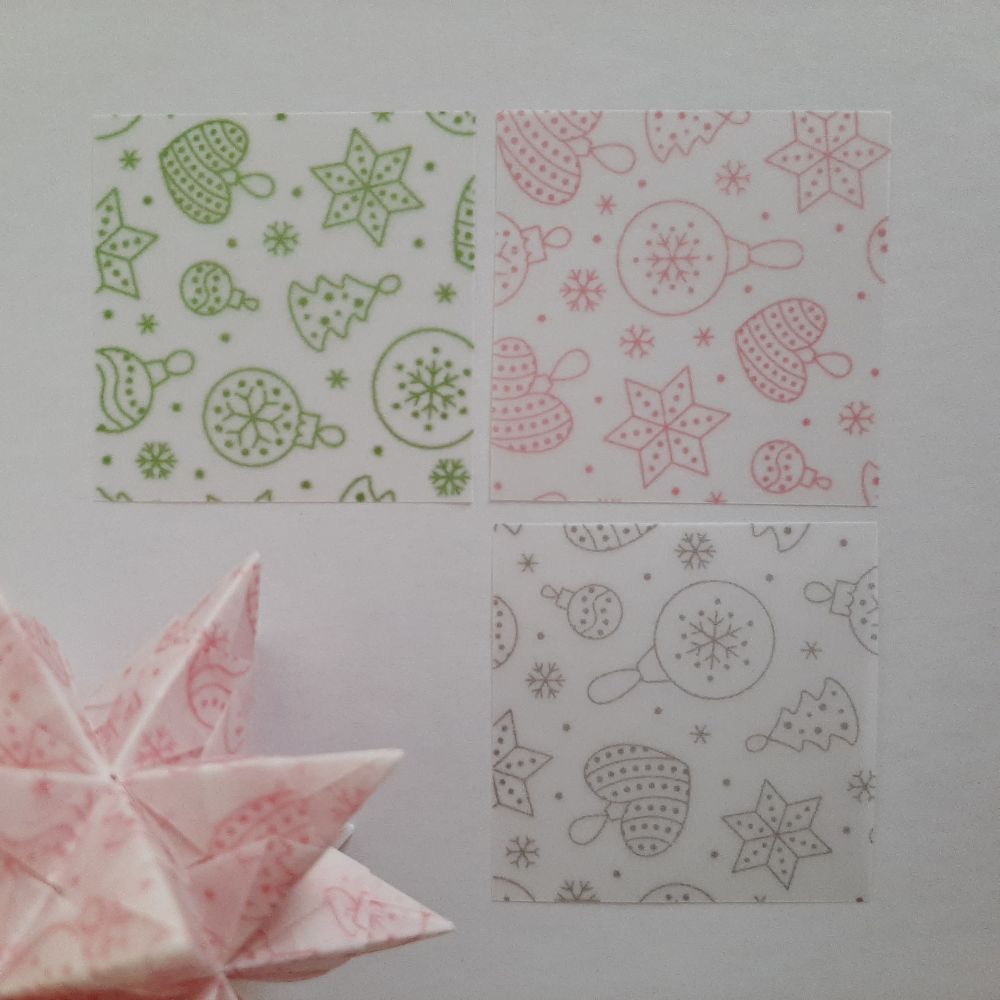 Transparentpapier Christbaumkugel (groß)