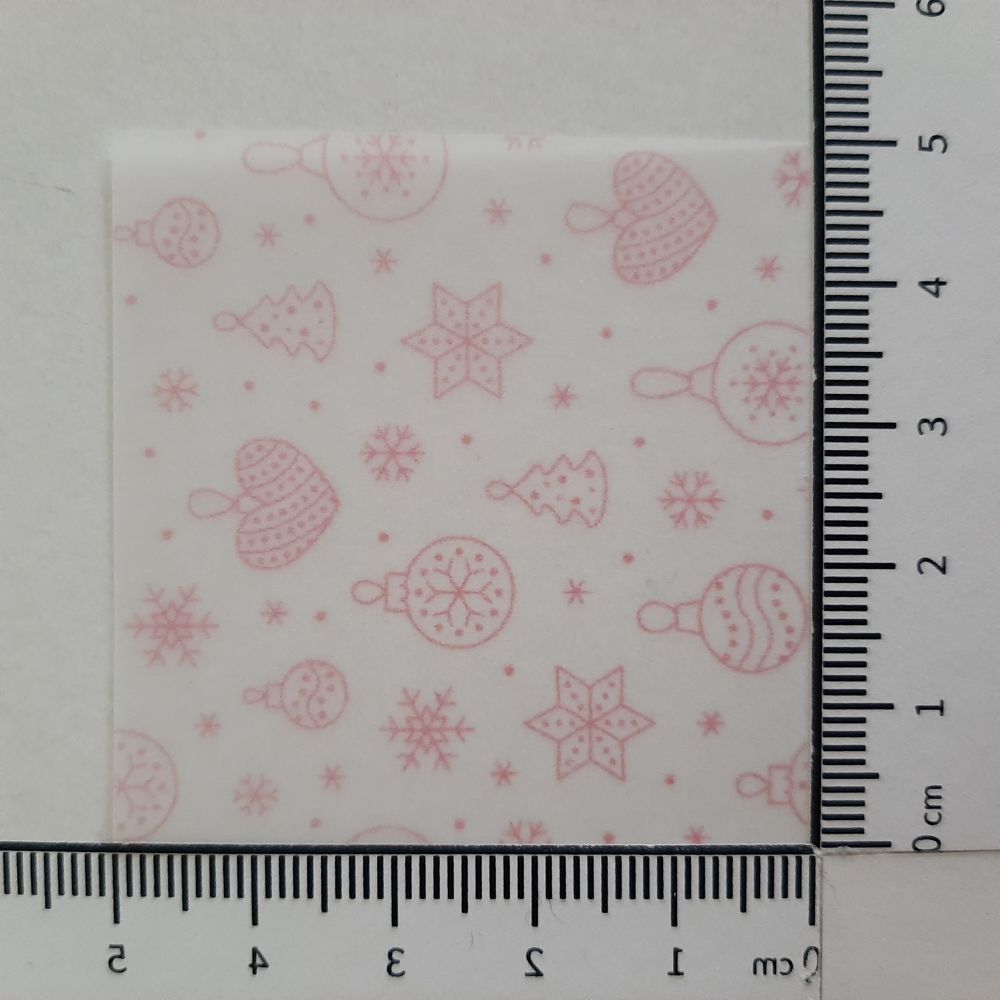 Transparentpapier Christbaumkugel (klein)