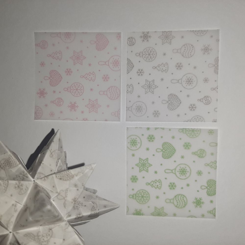 Transparentpapier Christbaumkugel (klein)