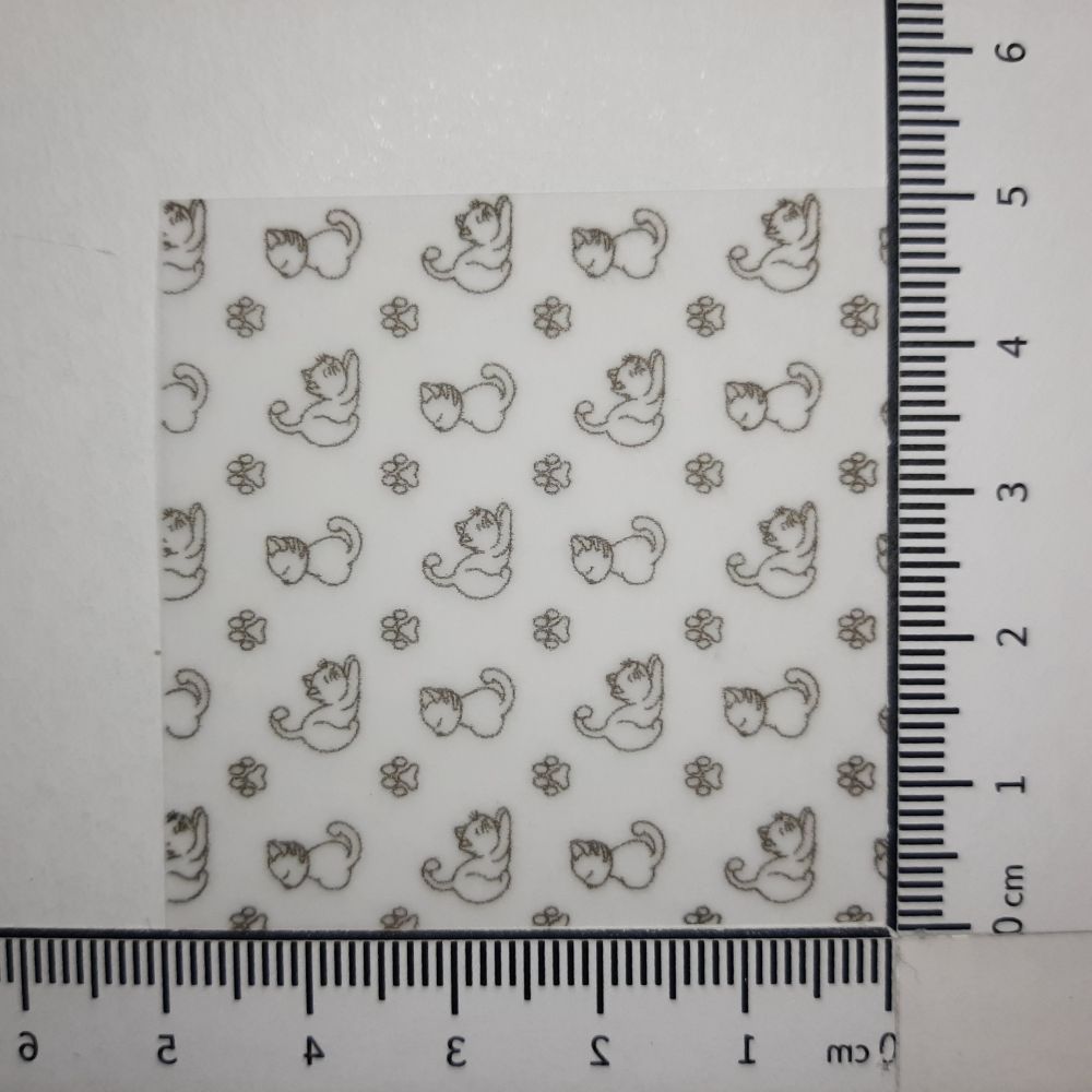 Transparentpapier Katze
