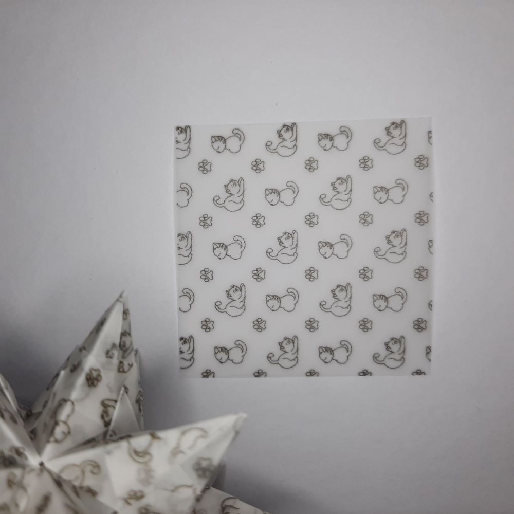 Transparentpapier Katze