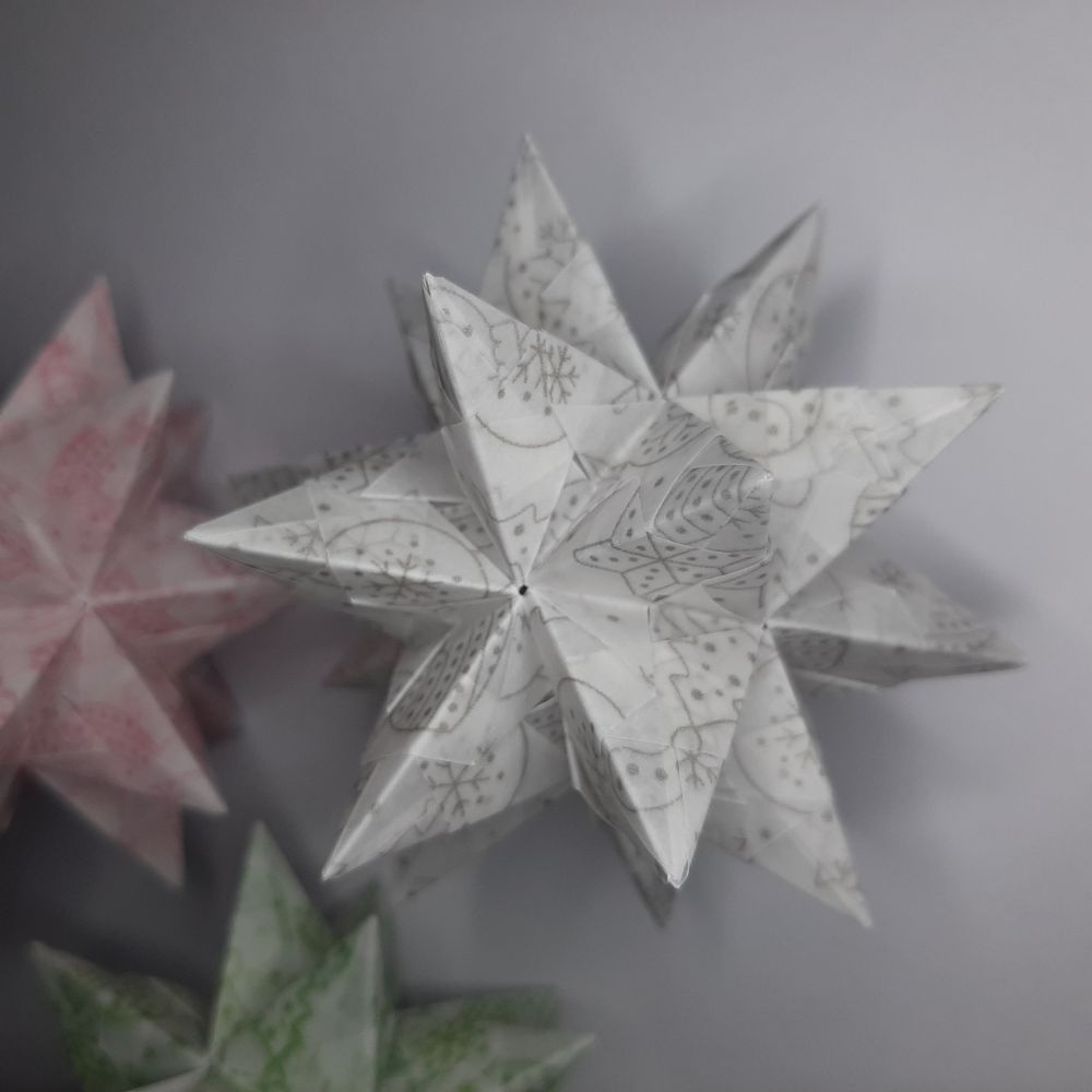 Transparentpapier Christbaumkugel (groß)