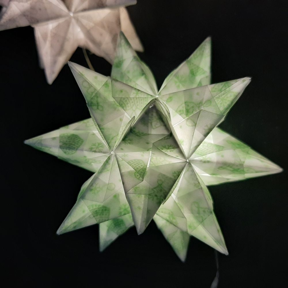 Transparentpapier Christbaumkugel (groß)