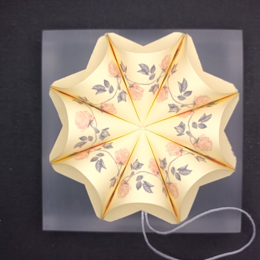 Motivpapier Rosenranke Vintage