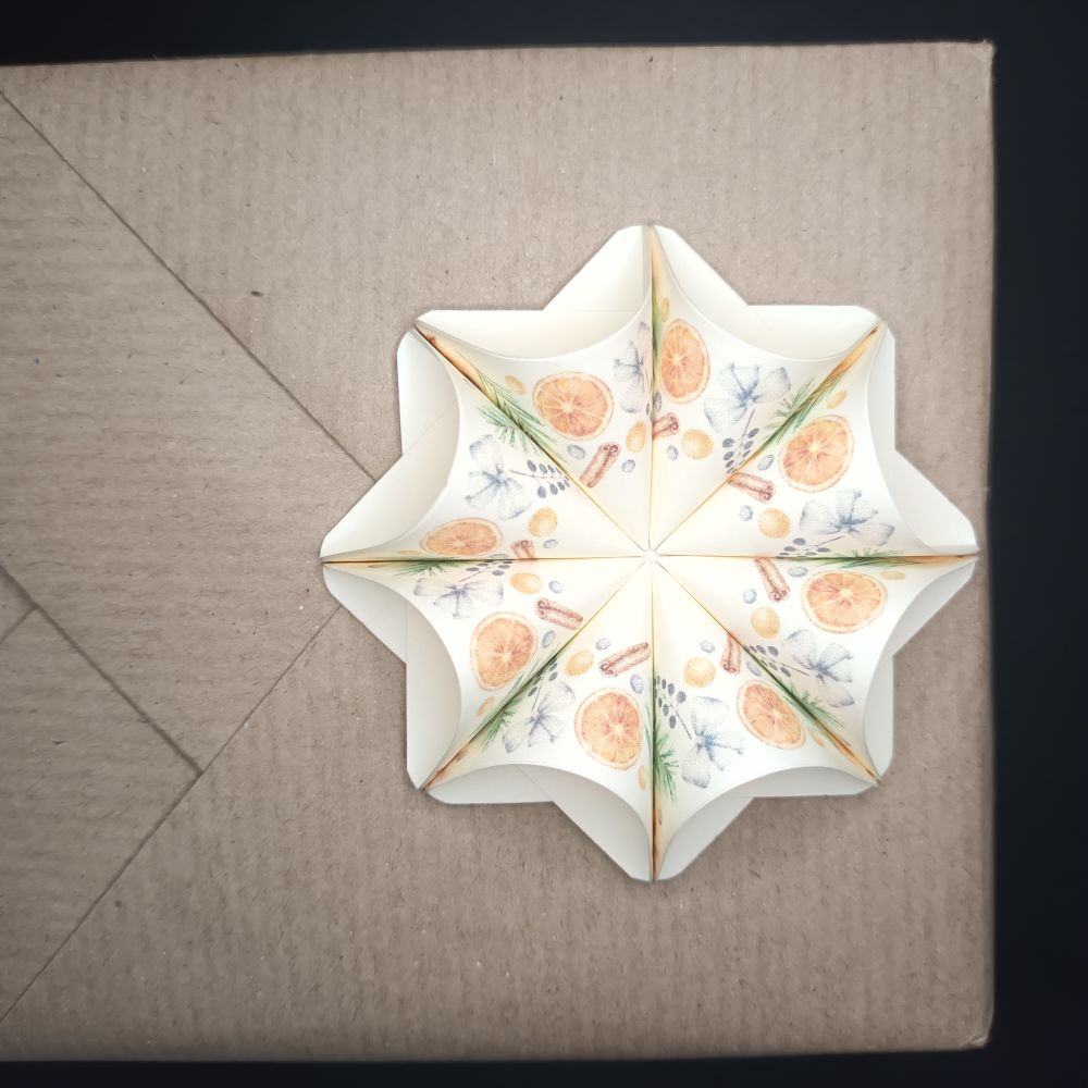 Motivpapier Orangen und Zimtstangen