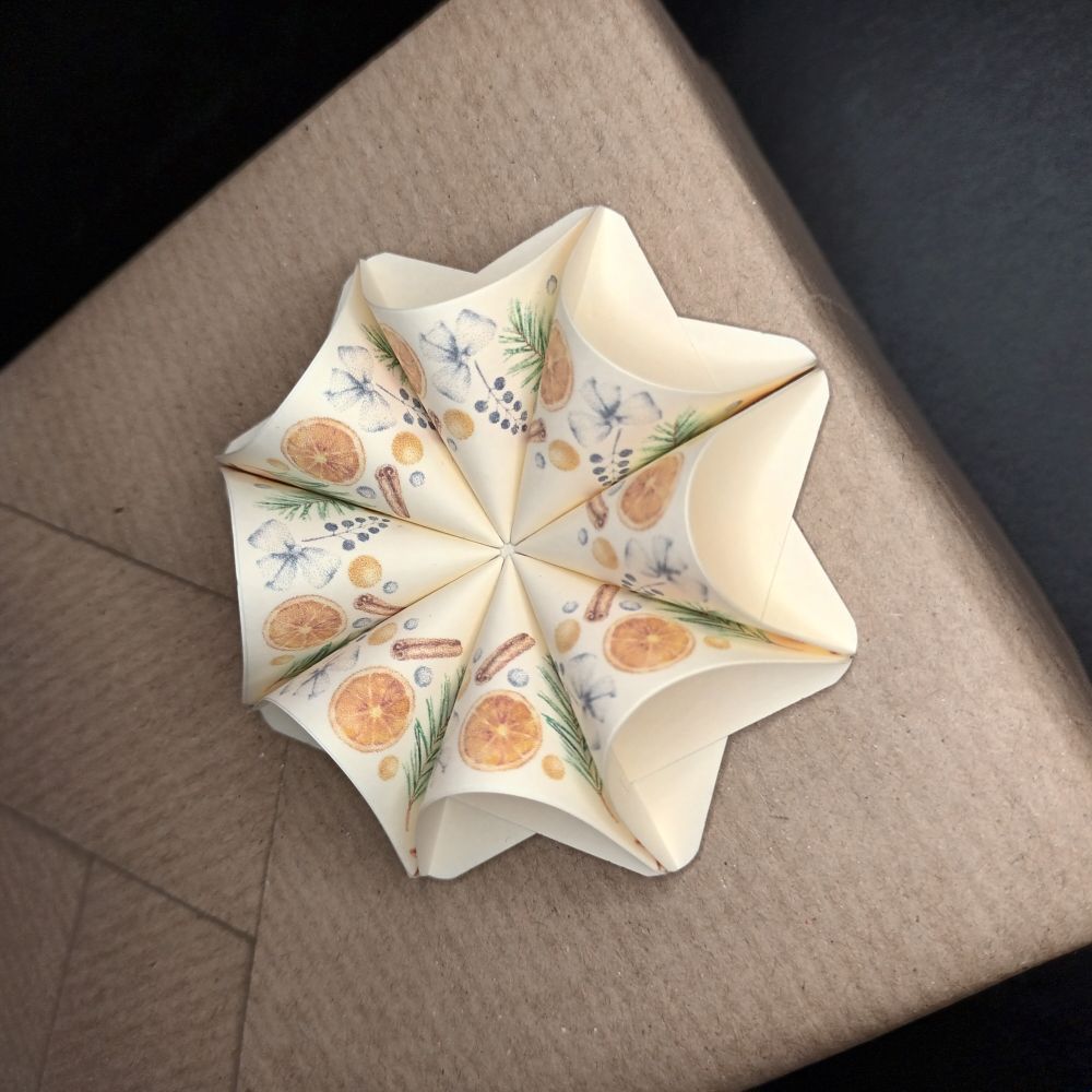 Motivpapier Orangen und Zimtstangen