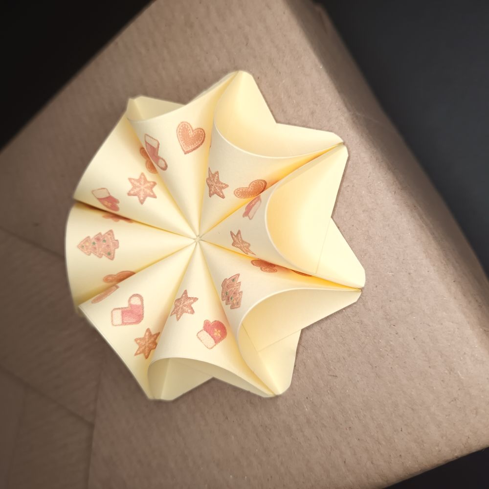 Motivpapier Lebkuchen und Nikolausstiefel