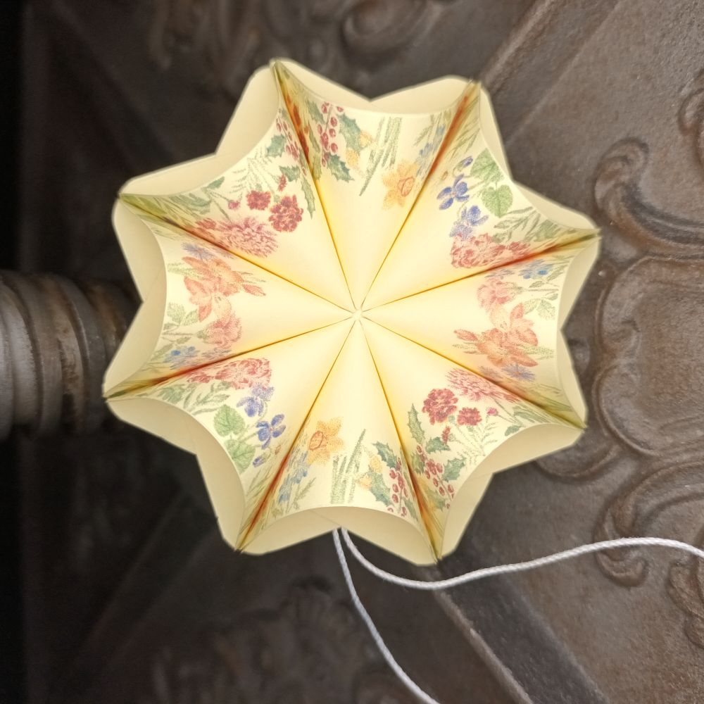 Motivpapier Blumenranke