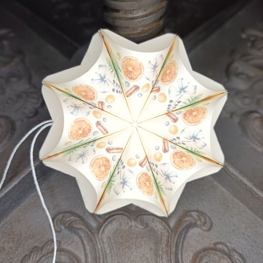 Dekoanhänger Orange und Zimtstange