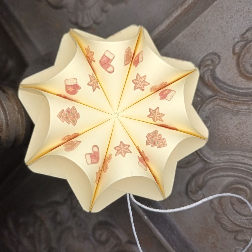 Motivpapier Lebkuchen und Nikolausstiefel