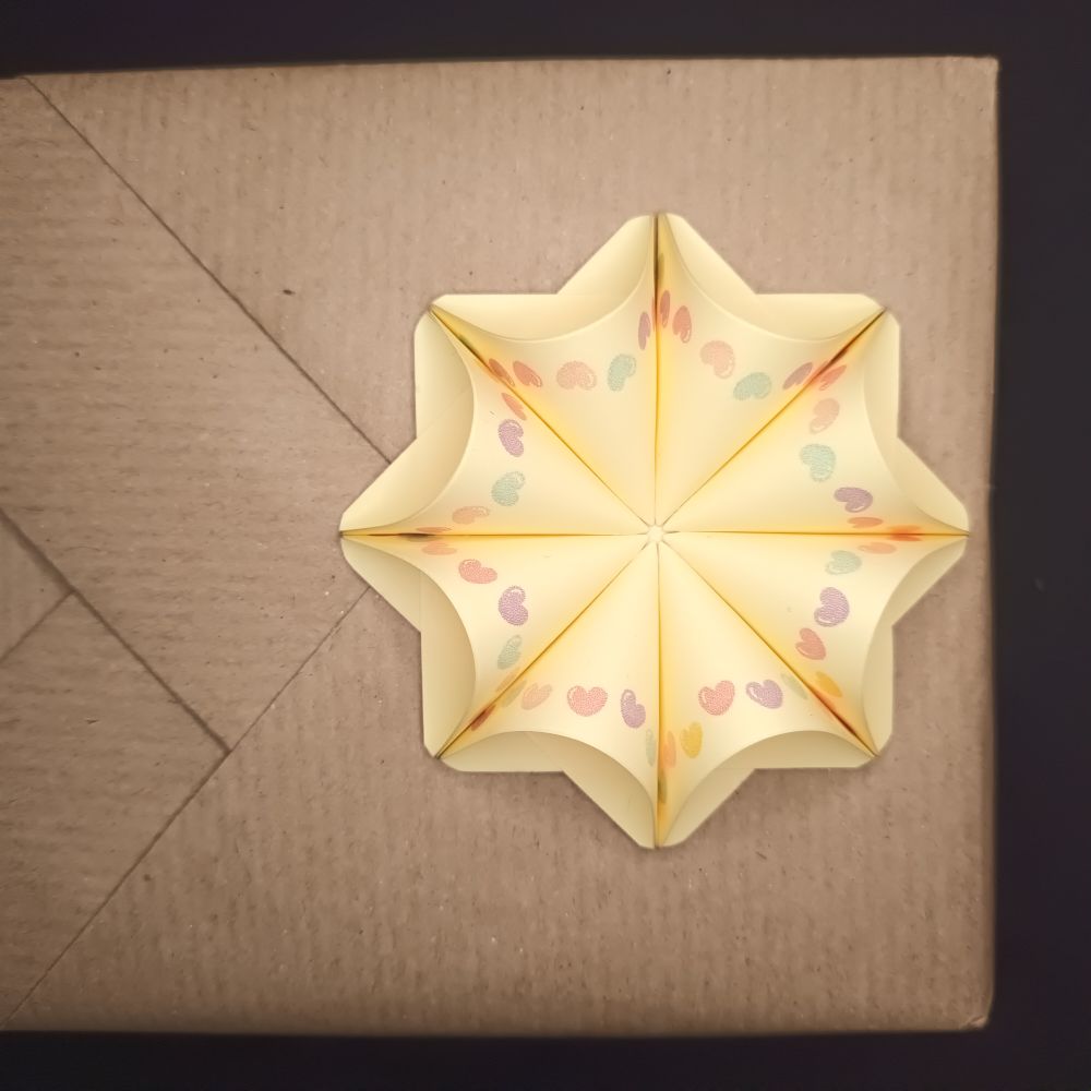 Motivpapier Herzgirlande