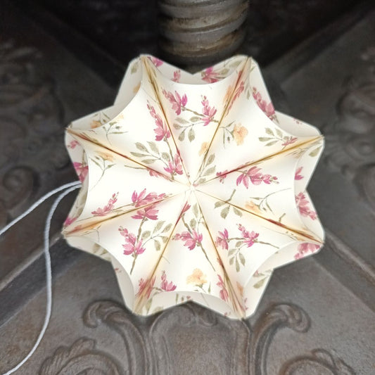 Dekoanhänger Blumen in rosa und gelb