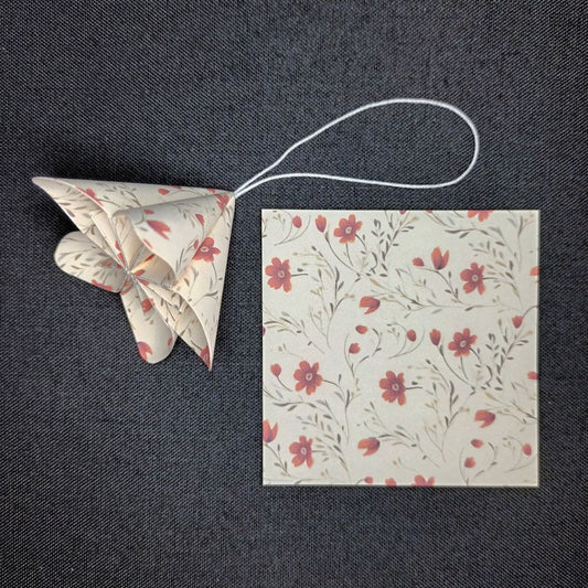 Motivpapier Blümchen rot
