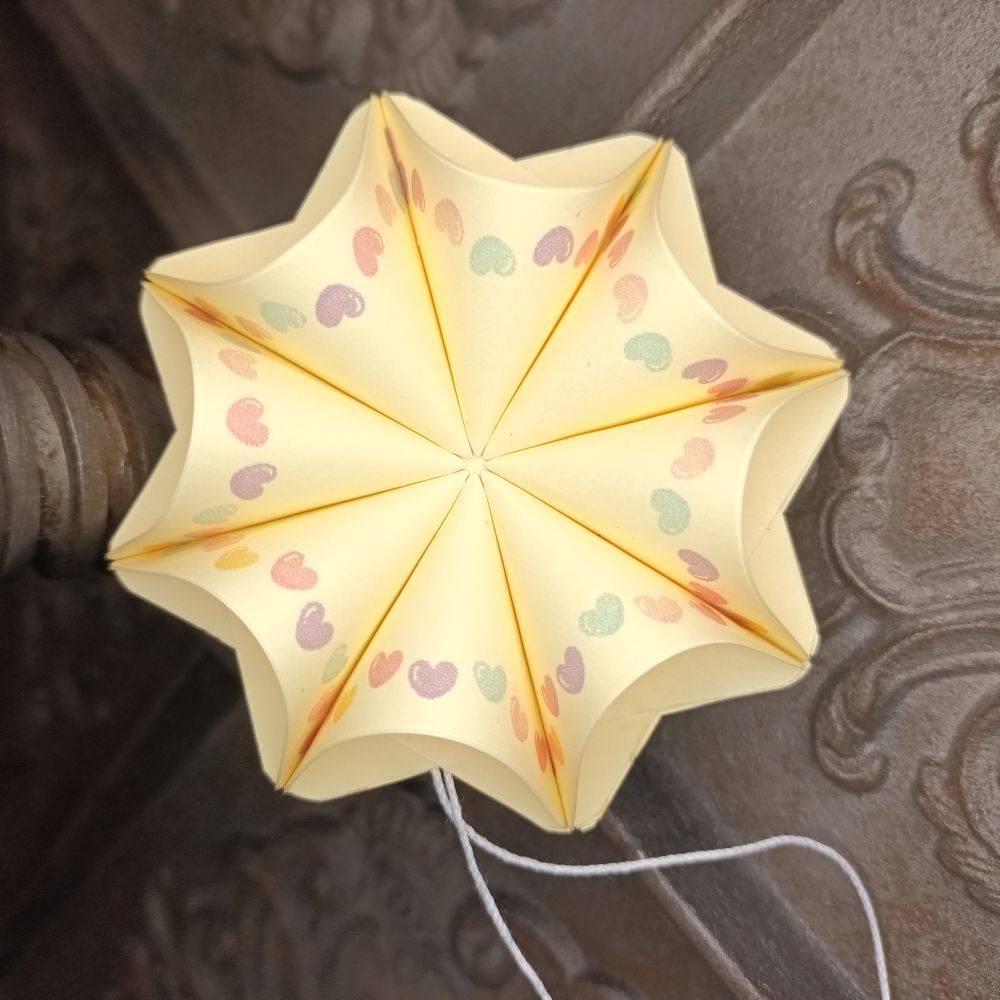 Motivpapier Herzgirlande