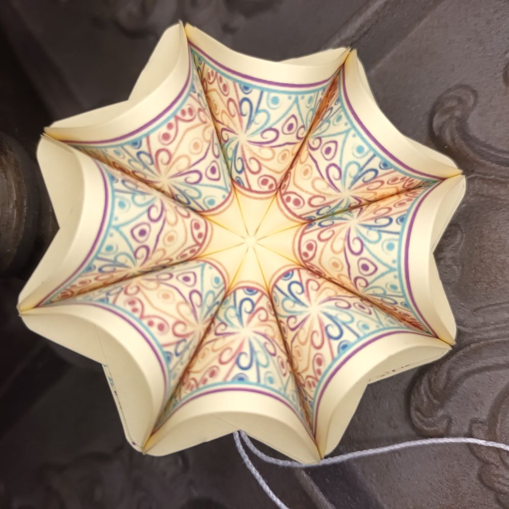 Motivpapier Mandala als Bordüre