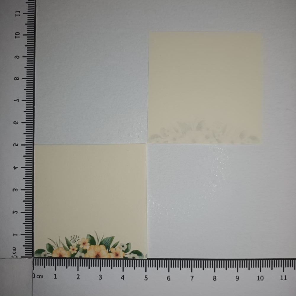 Motivpapier Blumen gelb-grün