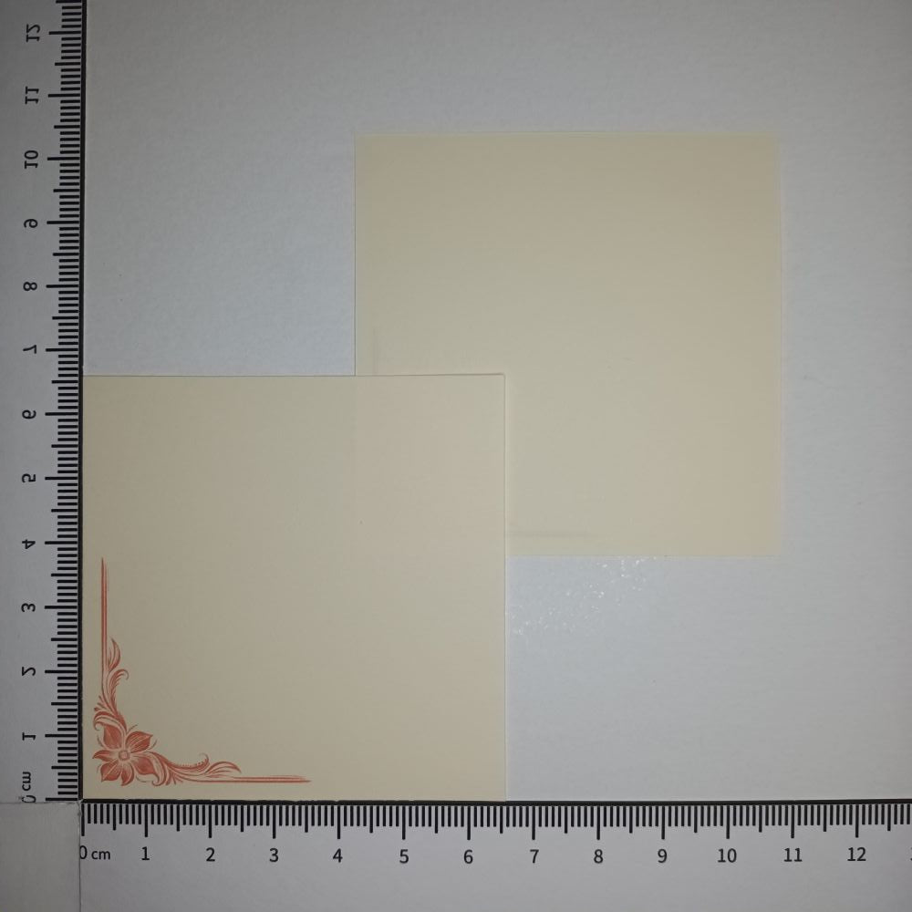 Motivpapier Eckenranke rot