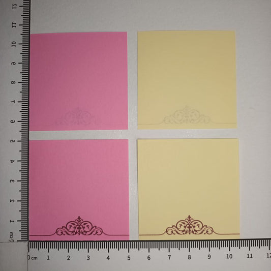 Motivpapier Ornament weinrot