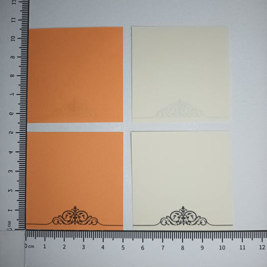 Motivpapier Ornament schwarz