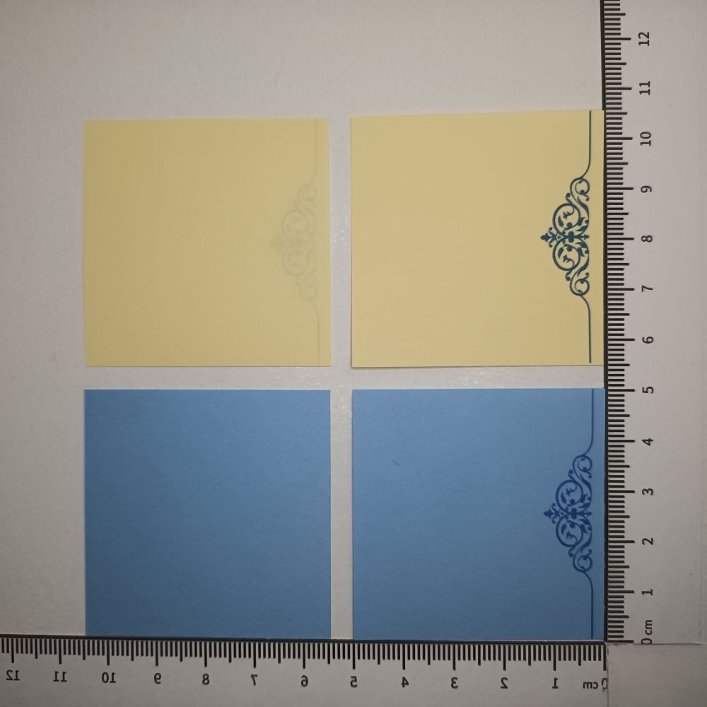 Motivpapier Ornament blau