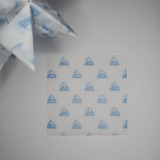 Transparentpapier Segelschiff