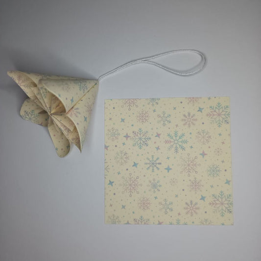 Motivpapier Schneeflocken und Sterne