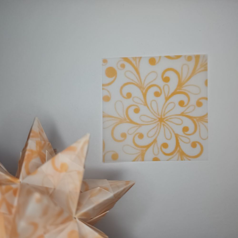 Transparentpapier farbige Ranken