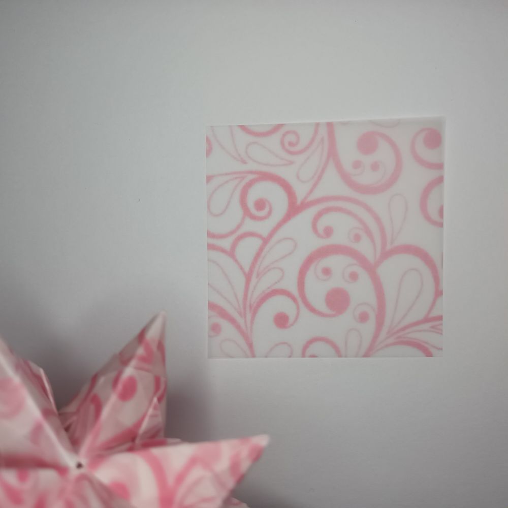 Transparentpapier farbige Ranken