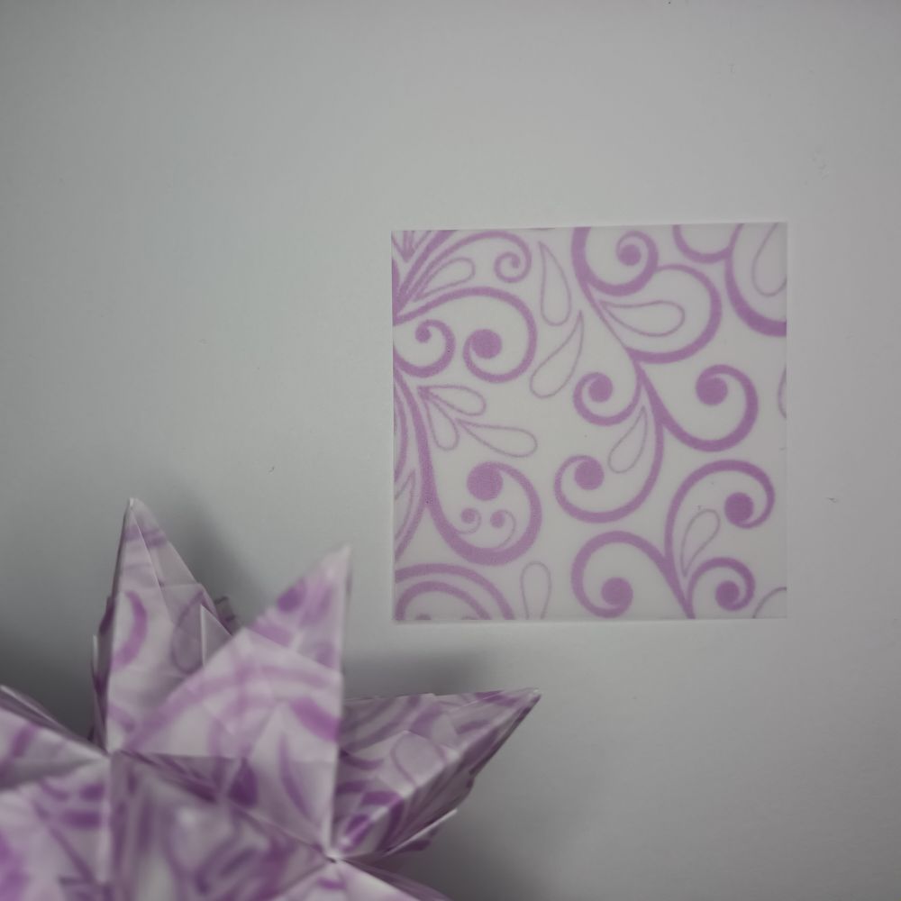 Transparentpapier farbige Ranken
