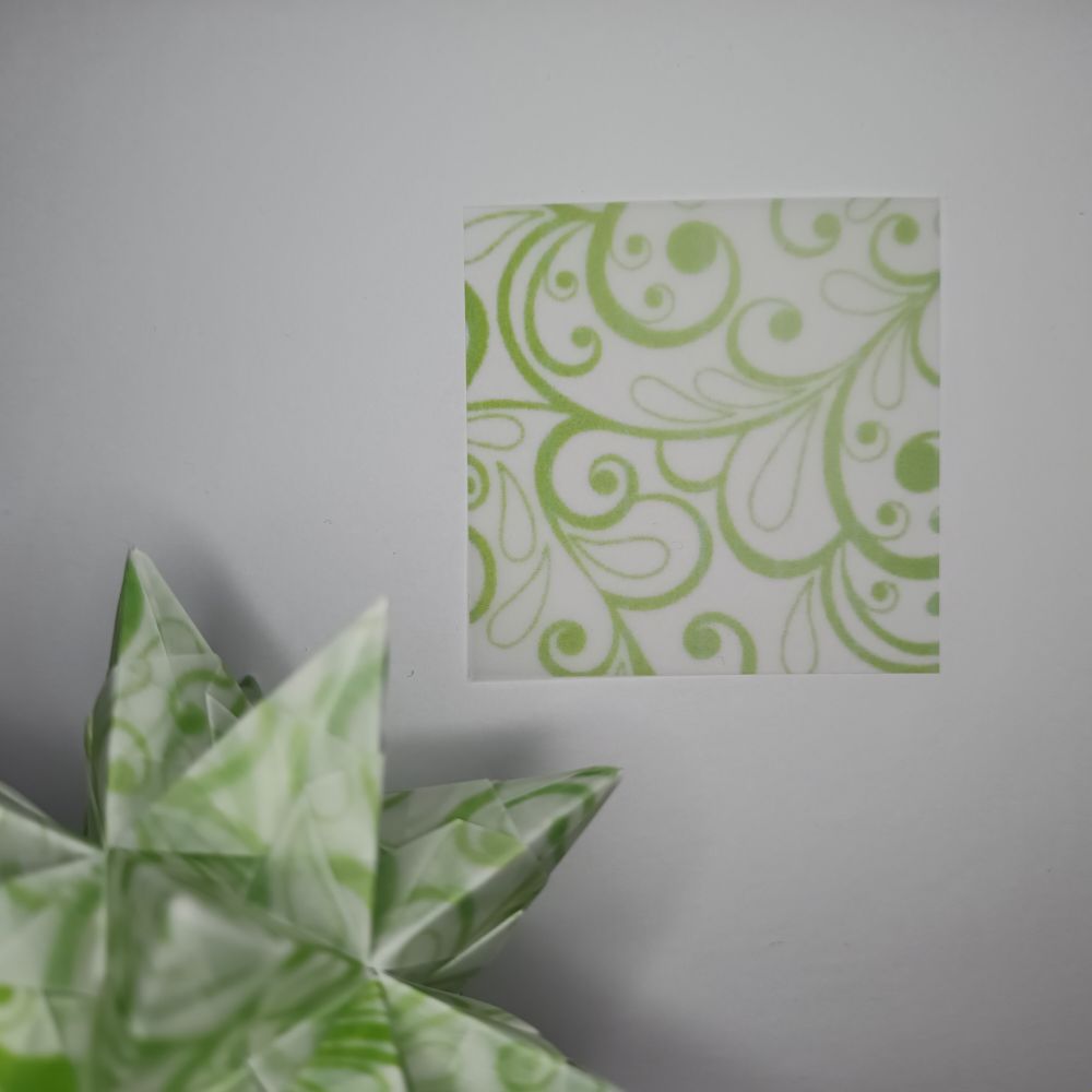 Transparentpapier farbige Ranken